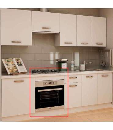 Mueble cocina para horno en blanco. 83 cm(alto)60 cm(ancho)58 cm(largo)