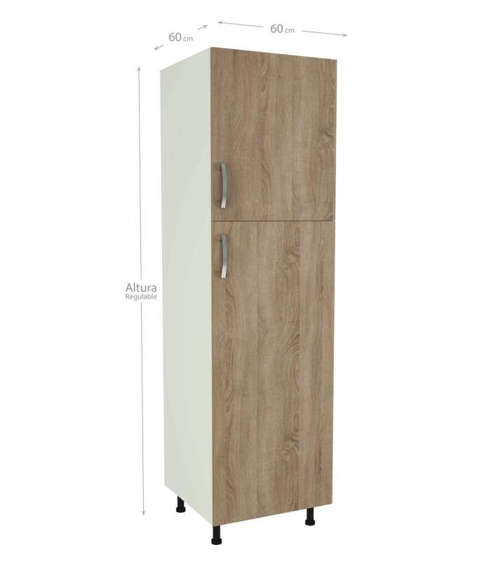 MD BLOCK Modelo Kit-Kit Columna de cocina de 2 puertas en