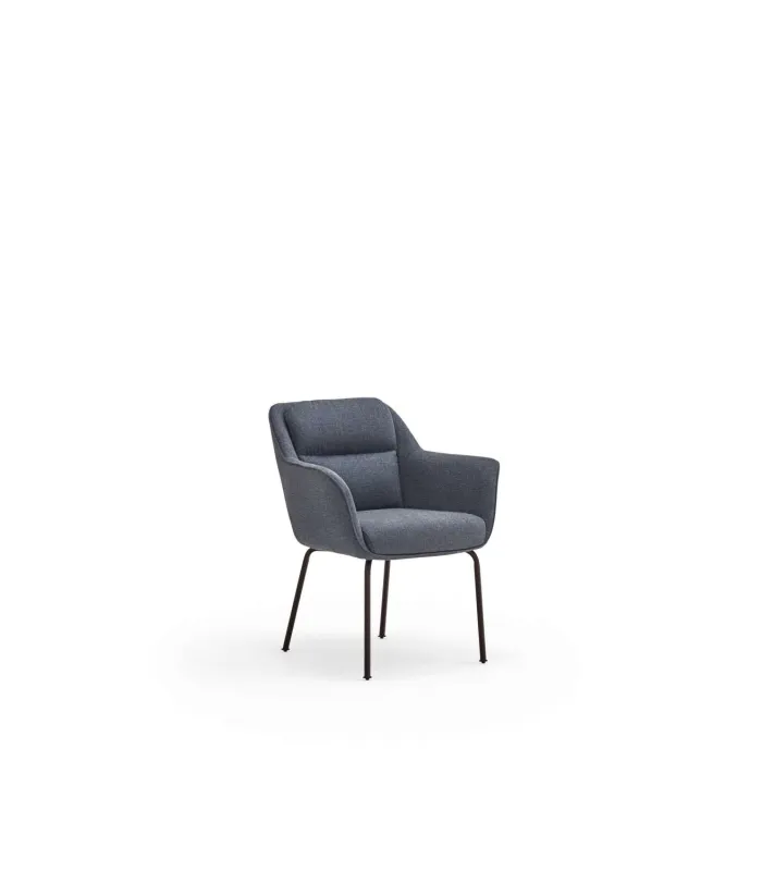 Pack de 2 sillas Sadira en azul petróleo, elegante y cómodo