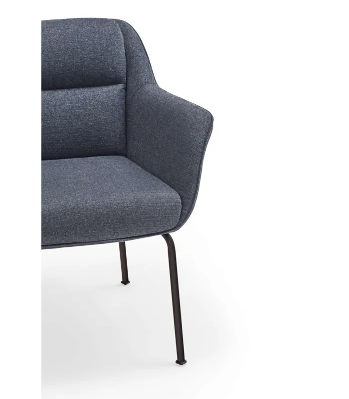 Pack de 2 sillas Sadira en azul petróleo, elegante y cómodo