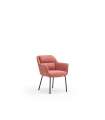 Conjunto de 2 cadeiras Sadira com acabamento coral, 66,5 cm (largura) 85 cm (altura) 65 cm (comprimento)
