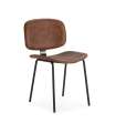 Pack de 2 sillas modelo Bali acabado marrón, 79 cm (alto) 45 cm (ancho) 48 cm (largo)
