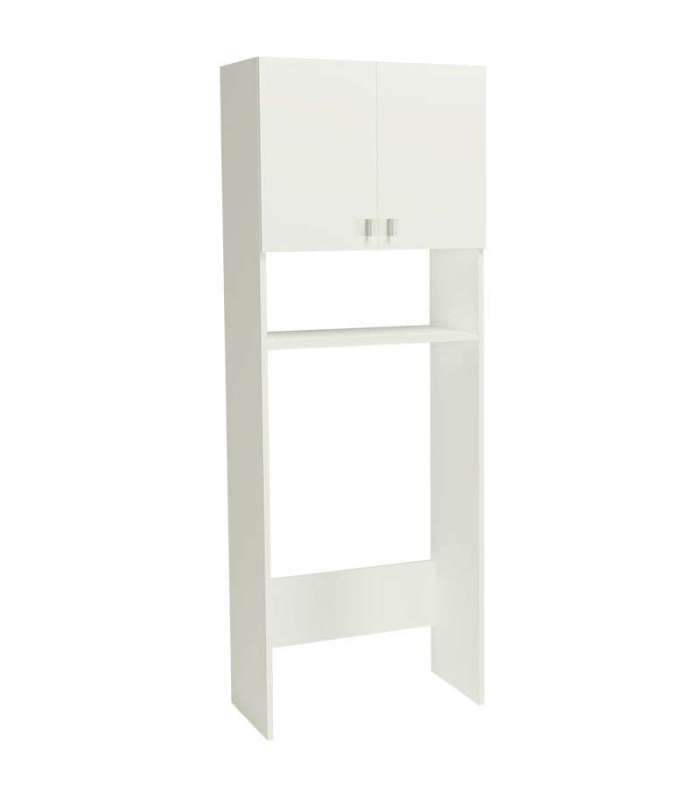 Armoire pour lave-linge en finition blanc brillant 64