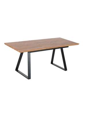 Mesa extensible Nesto en nogal, diseño moderno.