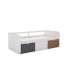 copy of Lit gigogne pour matelas de 90 cm Finition blanc Redona