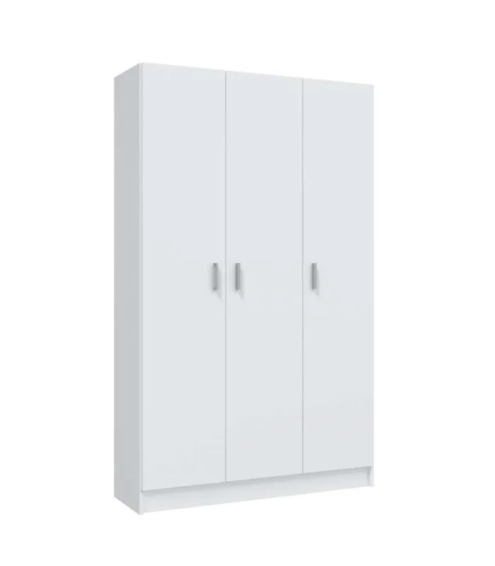 Armario multiusos tres puertas Milan en blanco