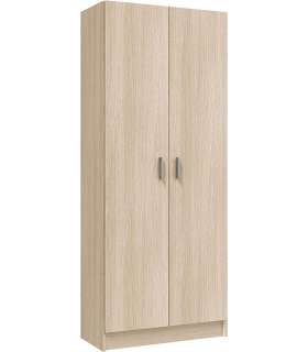 Broom cabinet 2 doors white 73 cm wide