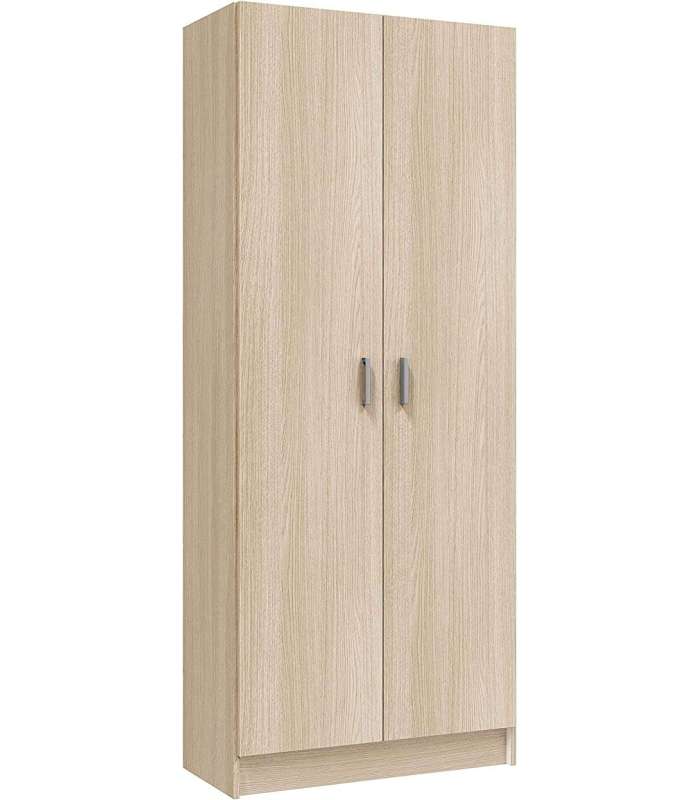 Broom cabinet 2 doors white 73 cm wide