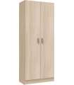 cópia do armário de vassouras de Milão em acabamento branco 2 portas 73 cm(W) 180 cm(H) 37 cm(D)
