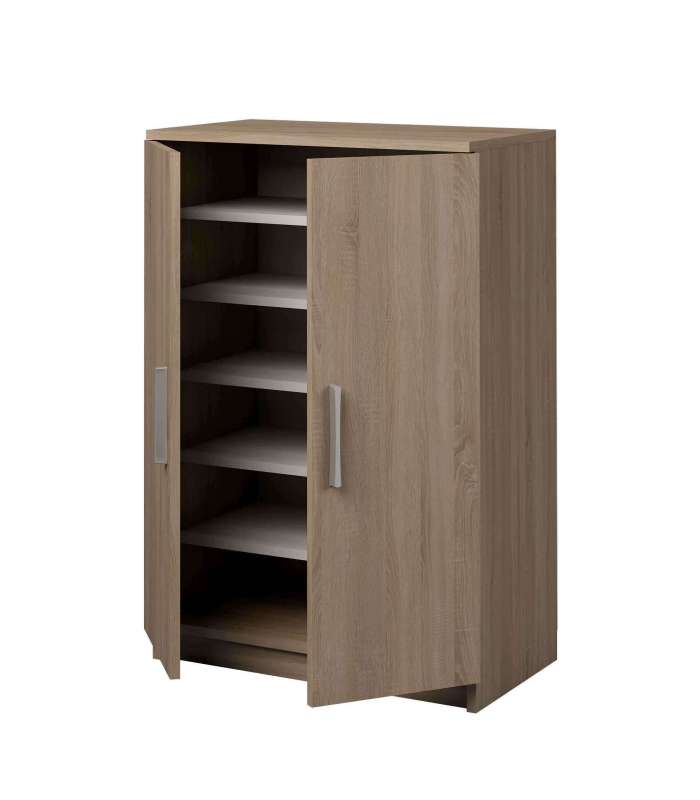 Multipurpose shoe cabinet under 60 cm wide Oak or White