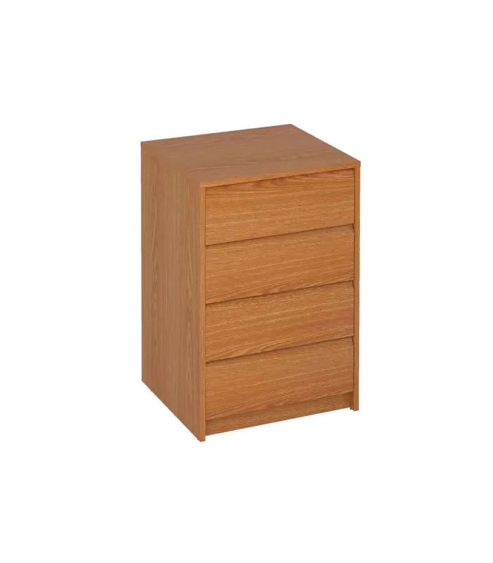 Cajonera Madrid de 50 cm en roble, 4 cajones