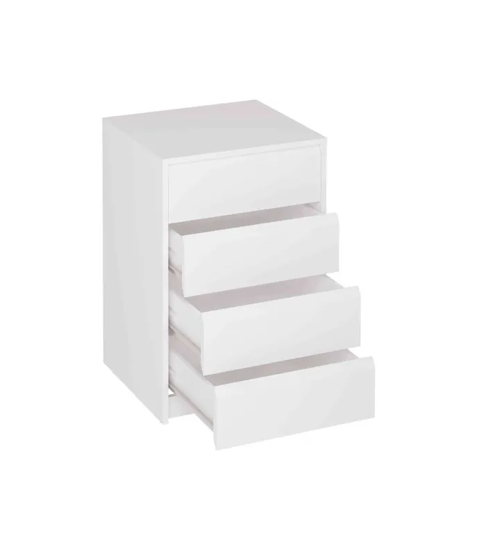 Cajonera Madrid 50 cm blanca con 4 cajones