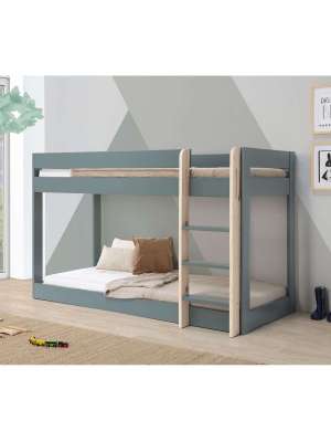 Litera juvenil Moira en verde kaki y natural