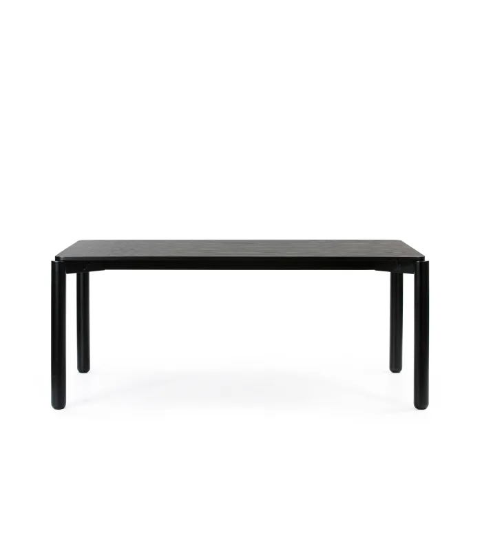Mesa extensible modelo Atlas negra 160/200 cm