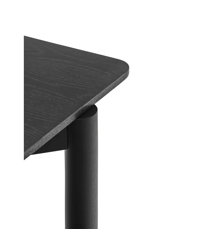 Mesa extensible modelo Atlas negra 160/200 cm
