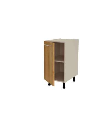 Mueble de cocina con cajones en gris cream y blanco mate. 85 cm(alto)40  cm(ancho)60 cm(largo) Color BLANCO MATE