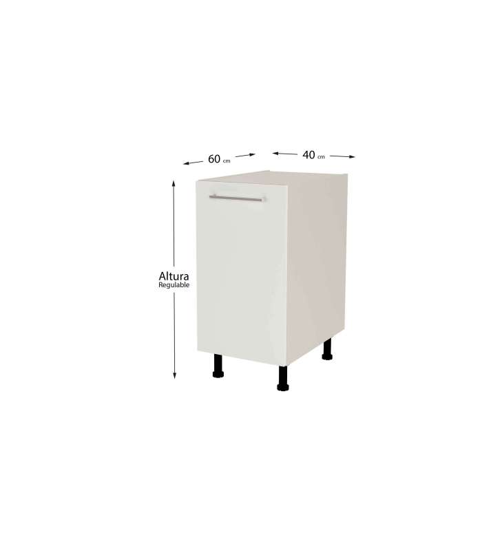 MD BLOCK Modelo Kit-Chef Mueble cocina bajo con 1 puerta en