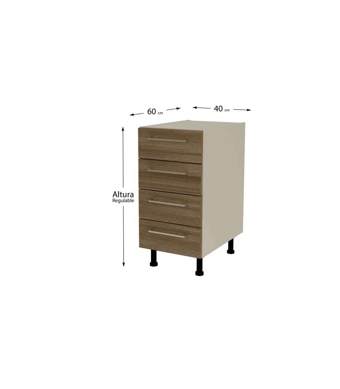 copy of 40 low kitchen furniture with drawers in various colors