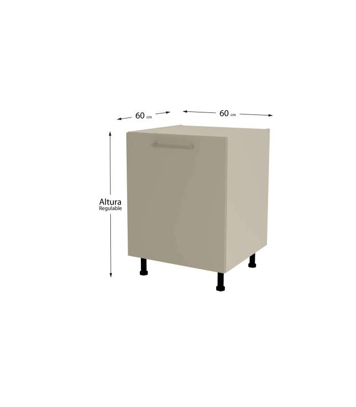 MD BLOCK Modelo Kit-Chef Mueble de cocina bajo con 1 puerta en