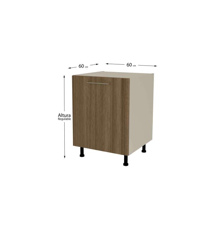 copy of Low kitchen furniture of 60 with 1 door in various