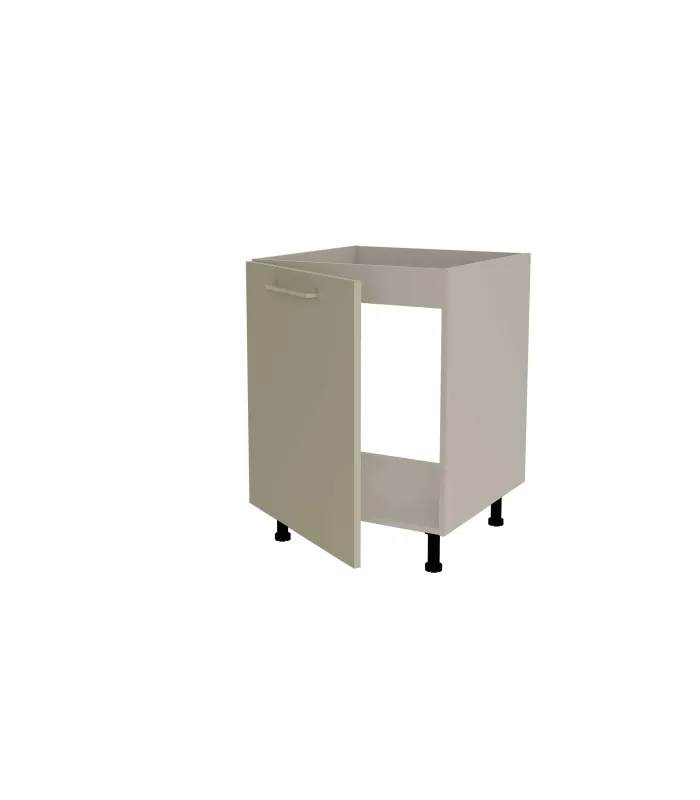 Mueble de cocina زیر fregadero en gris cream y visón