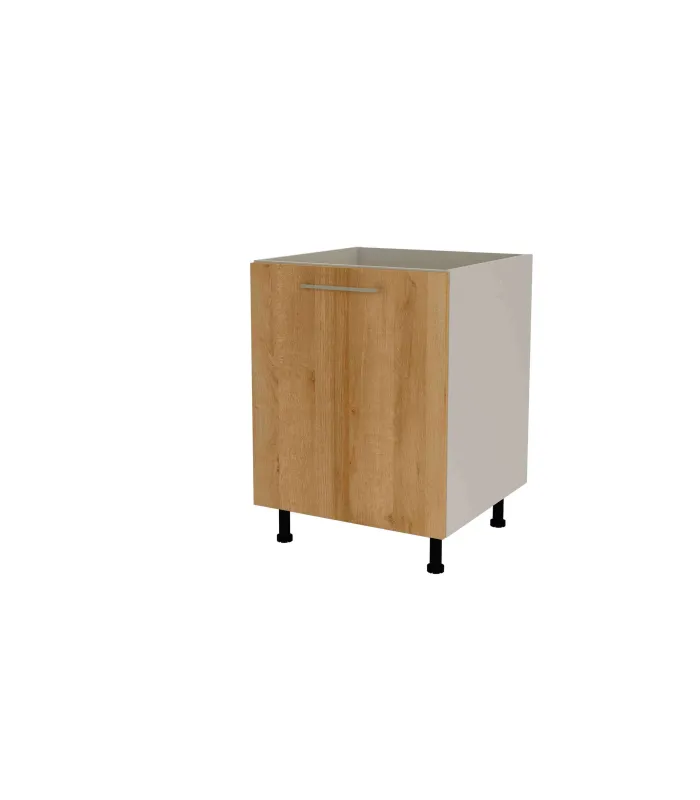 Mueble bajo para fregadero gris cream y roble vega