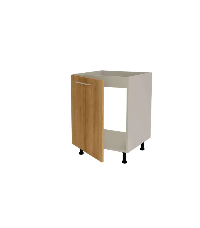 Mueble bajo para fregadero gris cream y roble vega