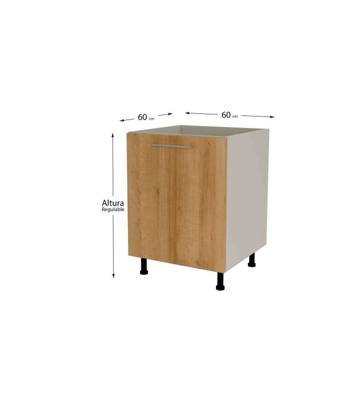 MD BLOCK Modelo Kit-Chef Mueble de cocina bajo para fregadero