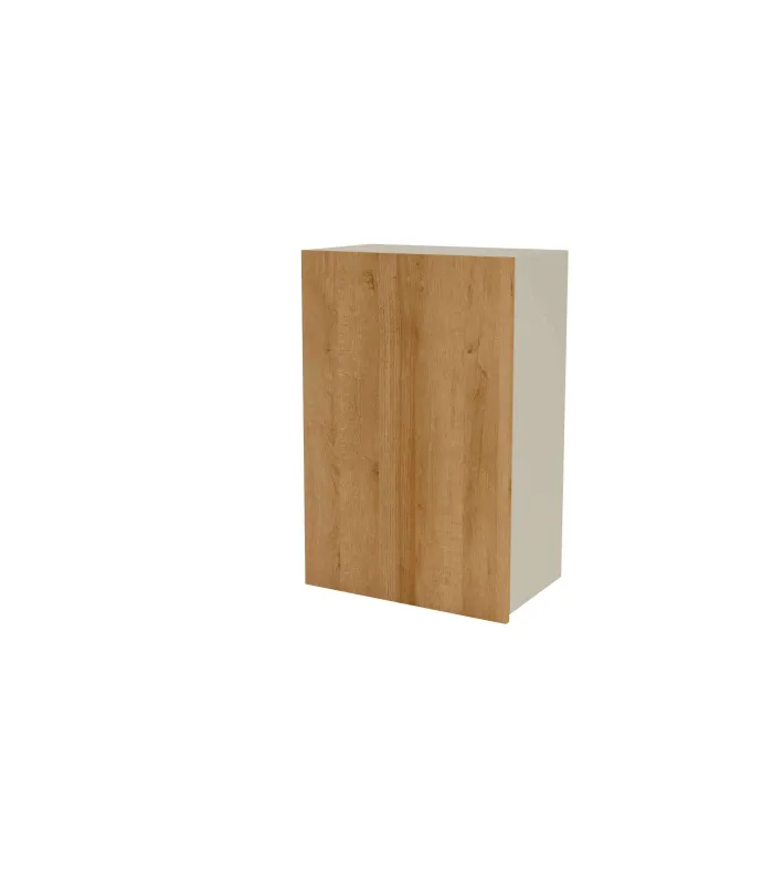 Mueble alto de cocina en gris cream con puerta de roble vega