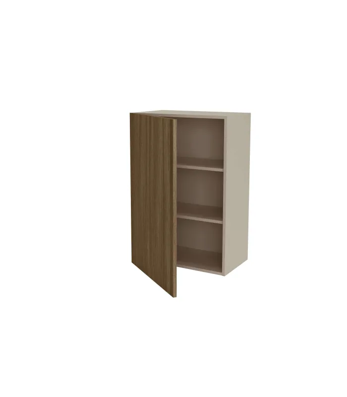 Mueble alto cocina gris cream y nogal noceto