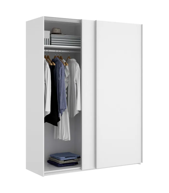 Armario puertas correderas Connor blanco 204x120 cm