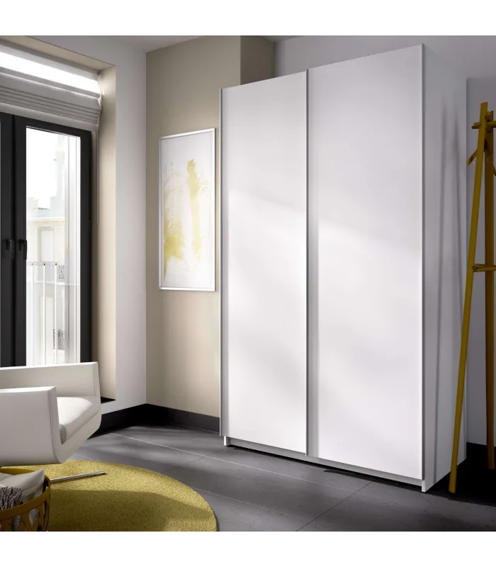 Armario puertas correderas Connor blanco 204x120 cm