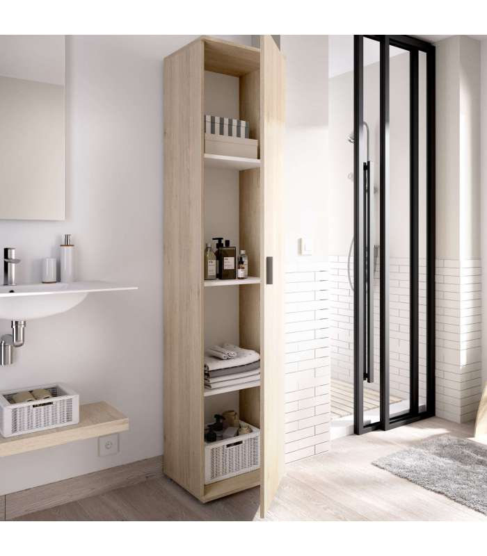 copy of Armoire polyvalente en finition blanche 1 porte 39 cm