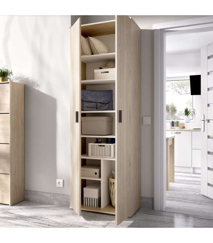 copy of Armoire polyvalente en finition blanche 2 portes 6