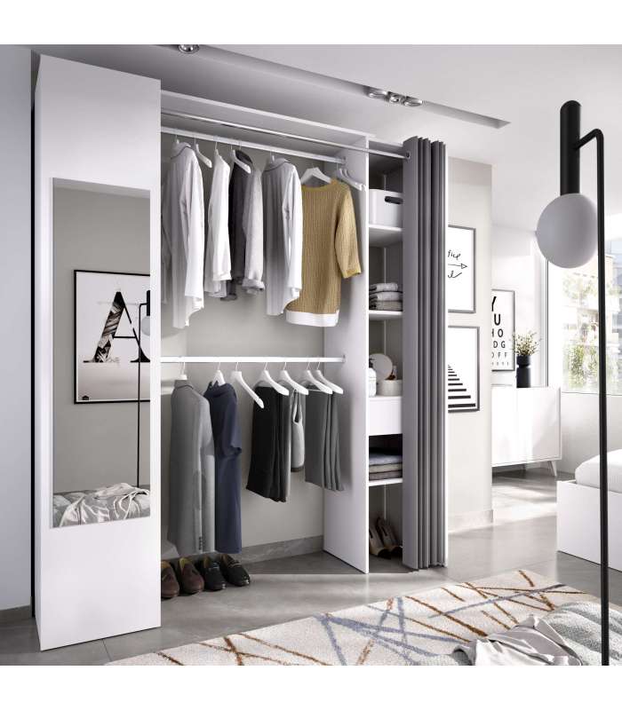 copy of Suit dressing room for bedroom with curtain and 10