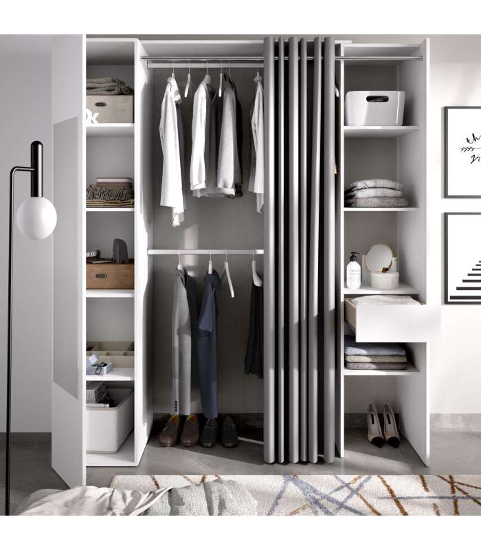 copy of Suit dressing room for bedroom with curtain and 10