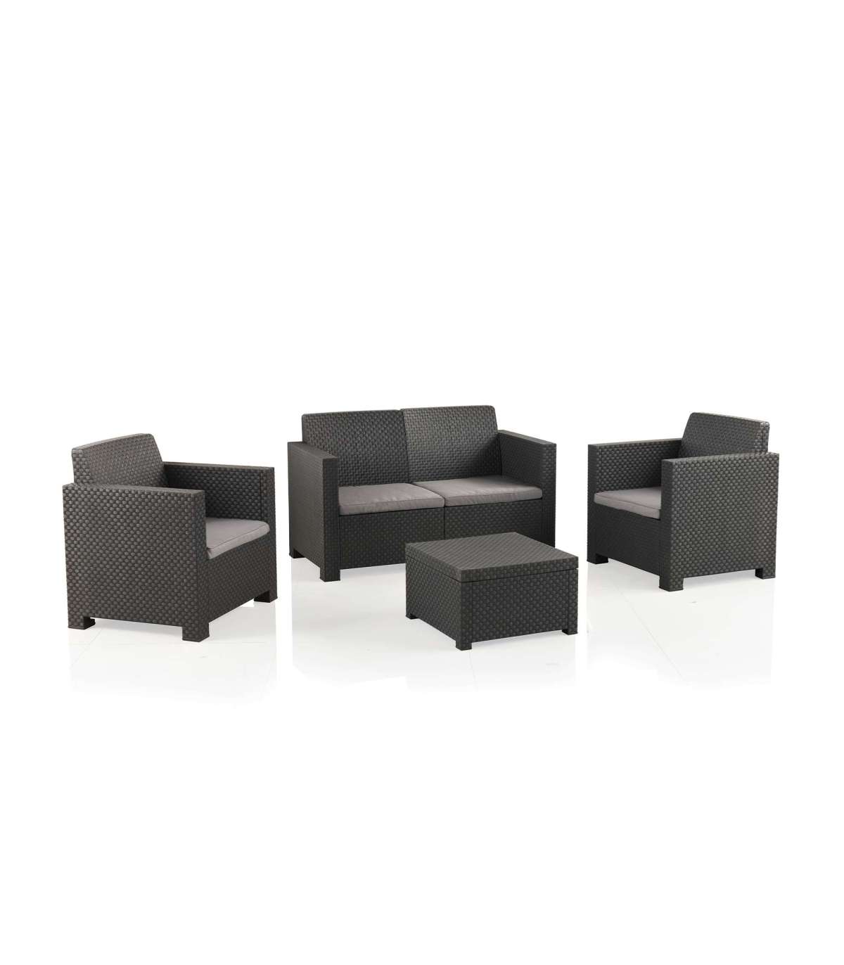 Set de exterior Valldemosa de sofá 2 plazas, 2 sillones y mesa de centro -  Compra Online