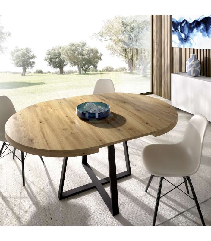 copy of Fixed lounge table Loft in wild oak white or black