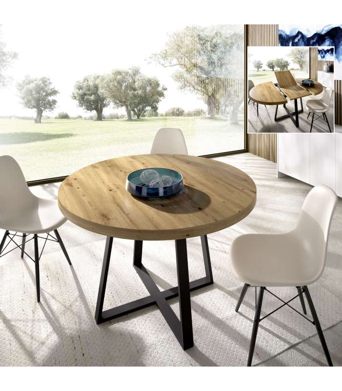 copy of Fixed lounge table Loft in wild oak white or black