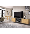Mueble de televisión Dunai en Nordic Grafito 45,2 cm(alto)161cm(ancho)35 cm(largo)