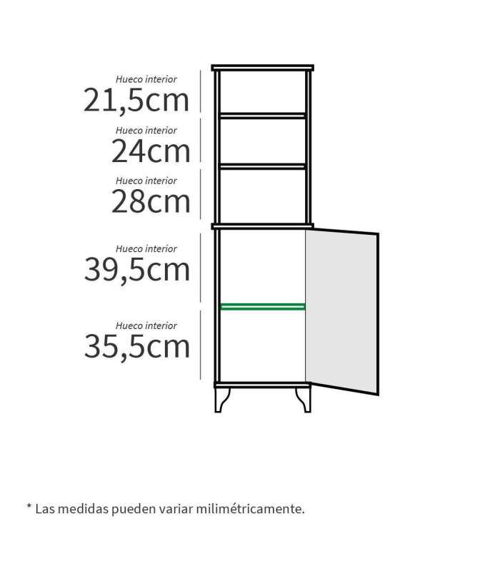 PTARCH Armarios-estanterias baño Columna de baño Toscana en