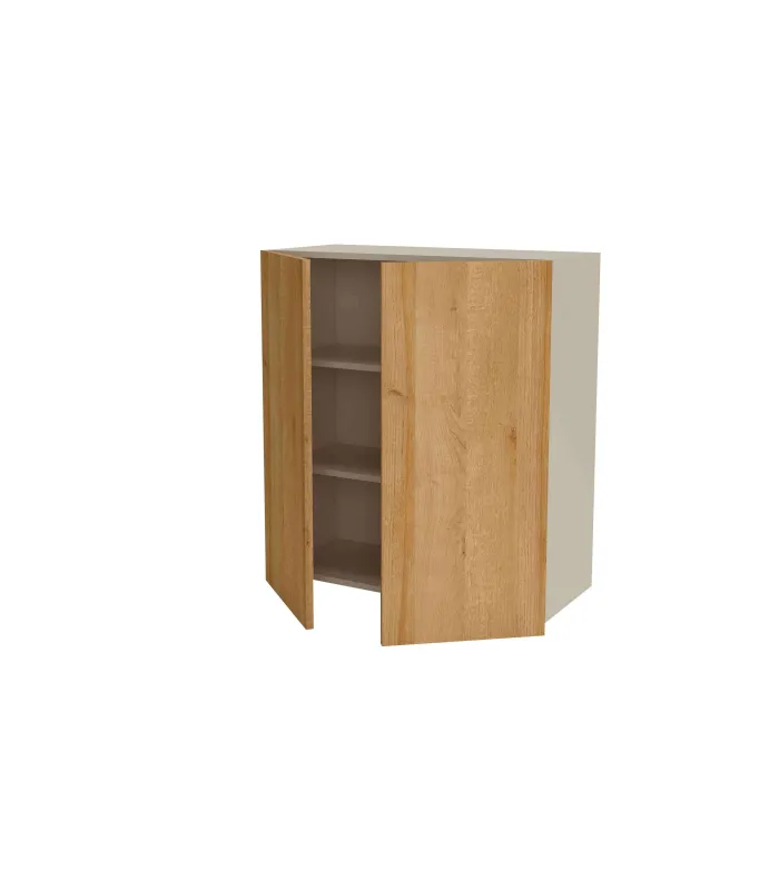 Mueble alto de cocina en roble vega, 90x80x35 cm