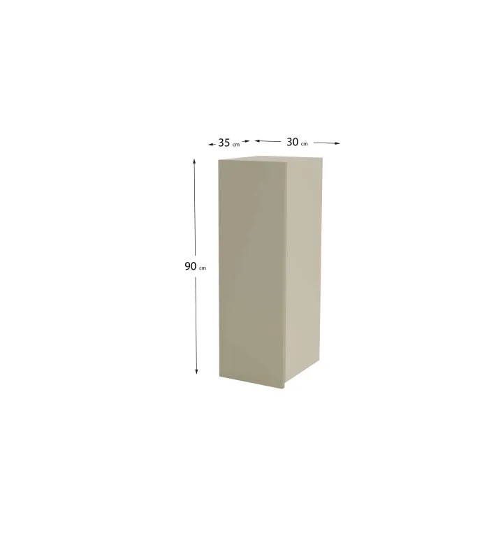 Mueble cocina alto visón, 90x30x35 cm, diseño funcional