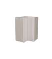 Mueble cocina alto de rincón acabado en puertas color blanco mate, 90cm(alto) 63x63cm(ancho )35cm(largo)