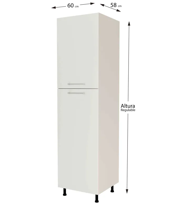 Decripensant column 60 with 2 doors in various colors