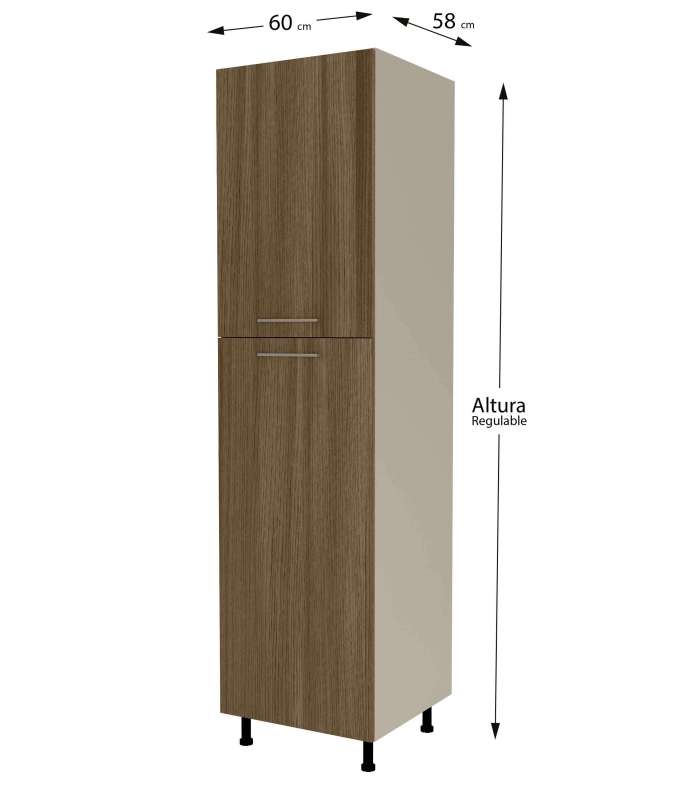 MD BLOCK Modulos de cocina Kit-Chef Columna despensero con 2