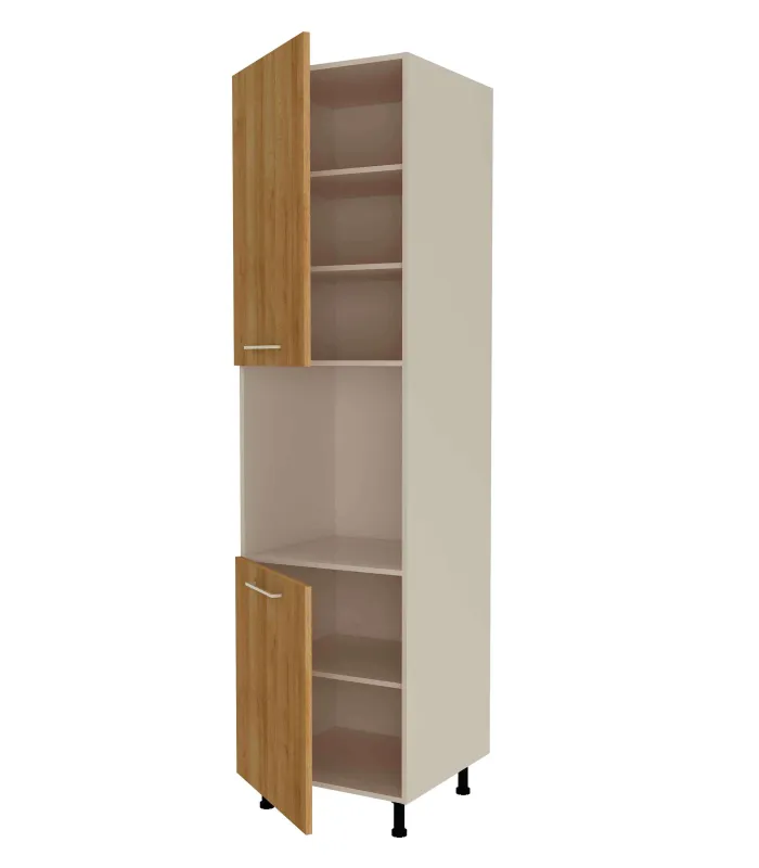 Forno coluna 2 portas carvalho vega 235x60x60 cm