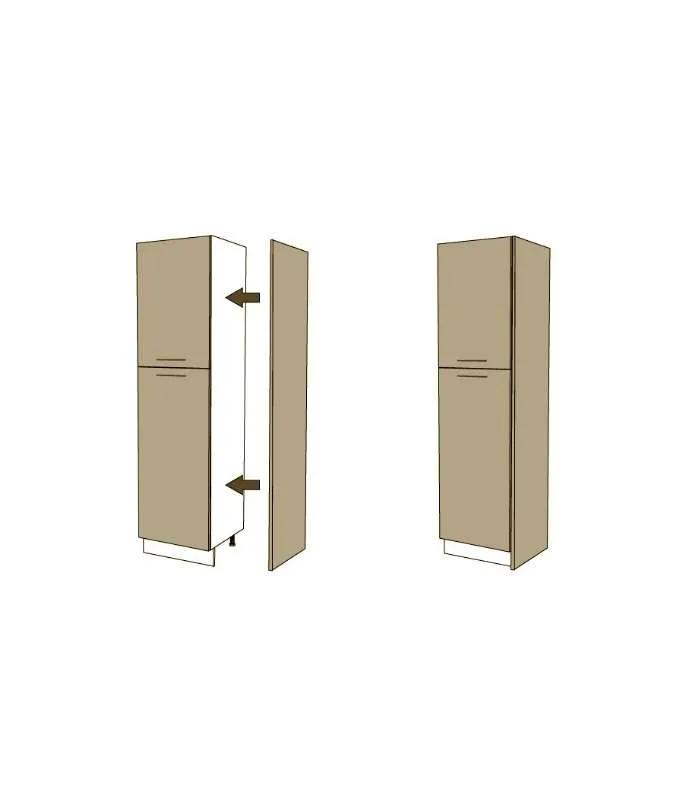 Costado visto roble vega para columna - 235 cm