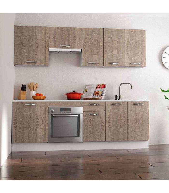 Full kitchen 240 cm oak kit-KIT