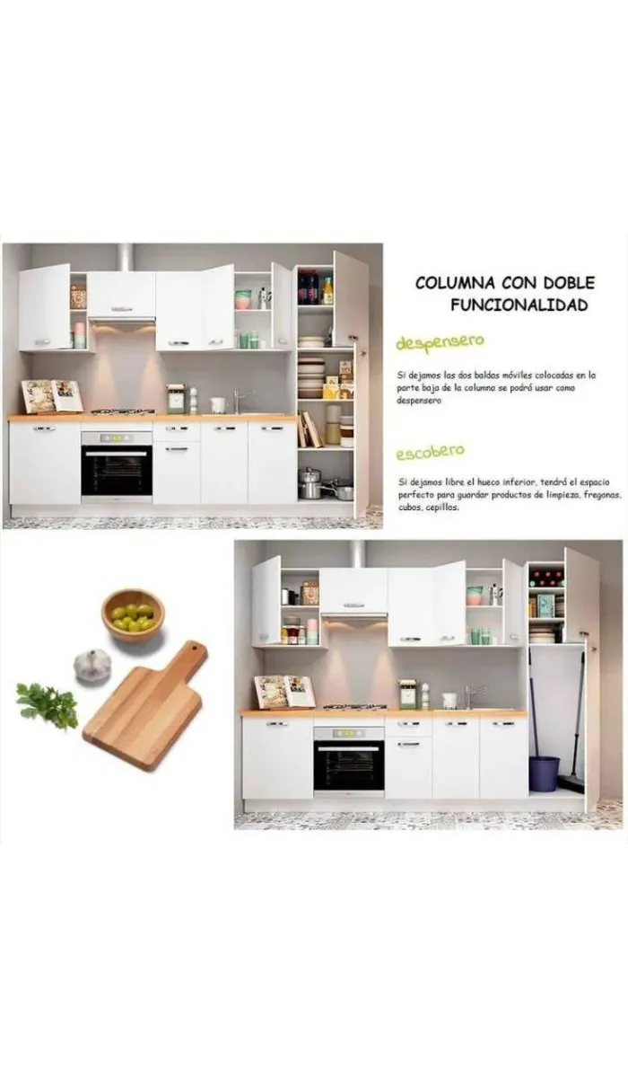 Full kitchen 3 meters white KIT-KIT